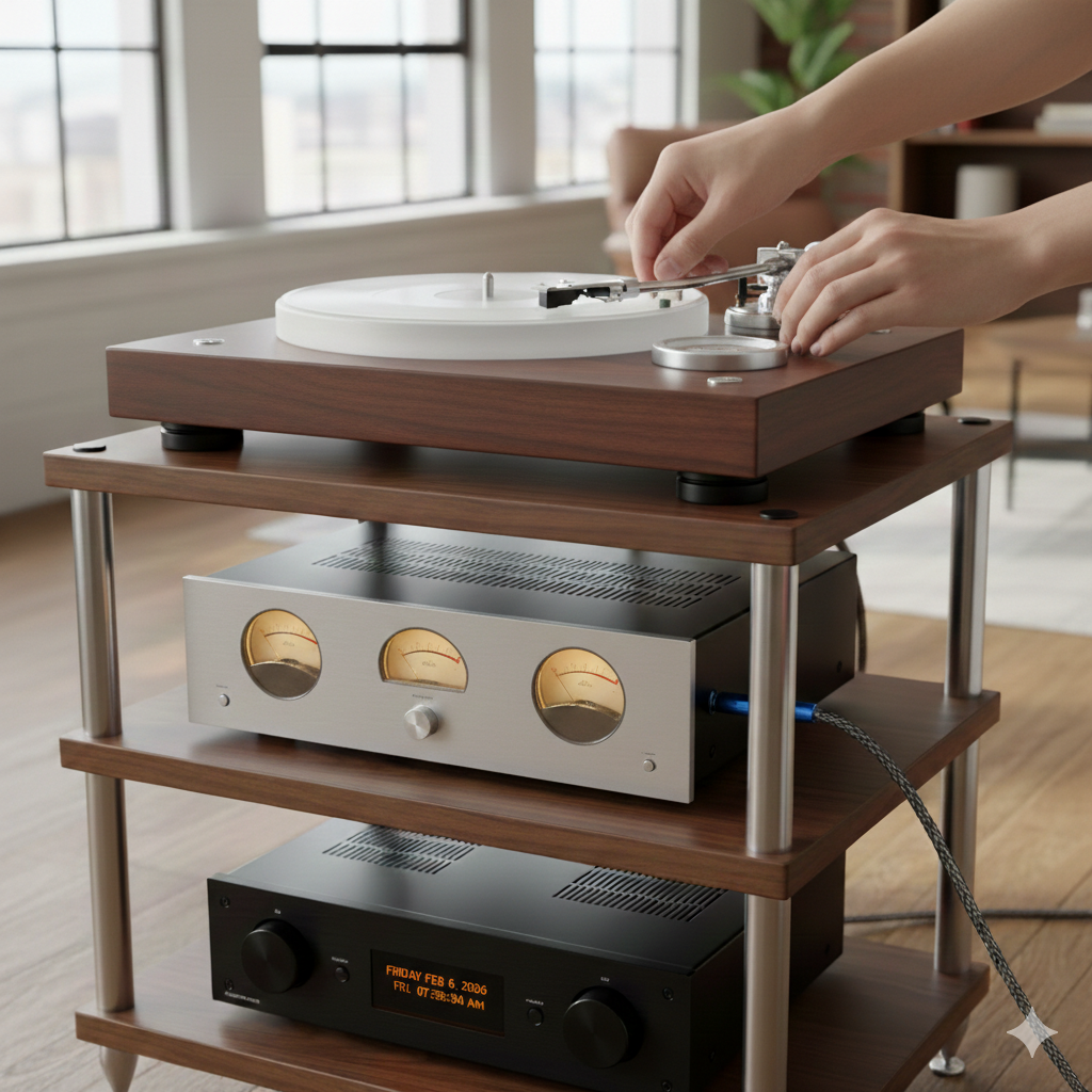 Cómo ajustar el peso del brazo (tracking force) y el antiskating correctamente