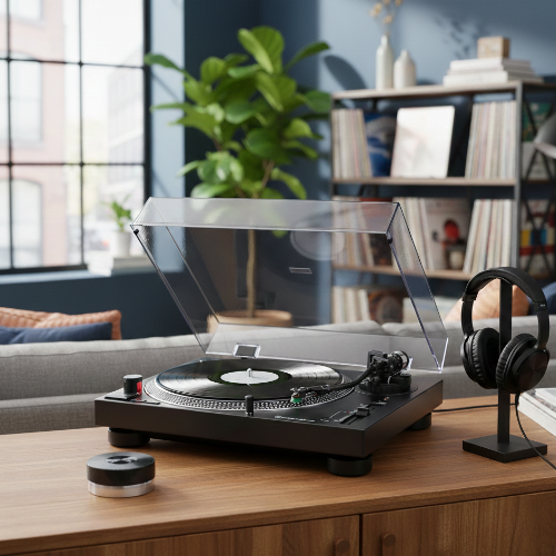 Tocadiscos de alta fidelidad en detalle