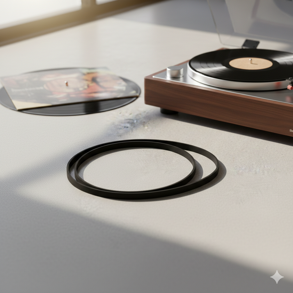 Imagen destacada de Correa del tocadiscos: cuándo cambiarla, cómo elegir recambio y mantenimiento