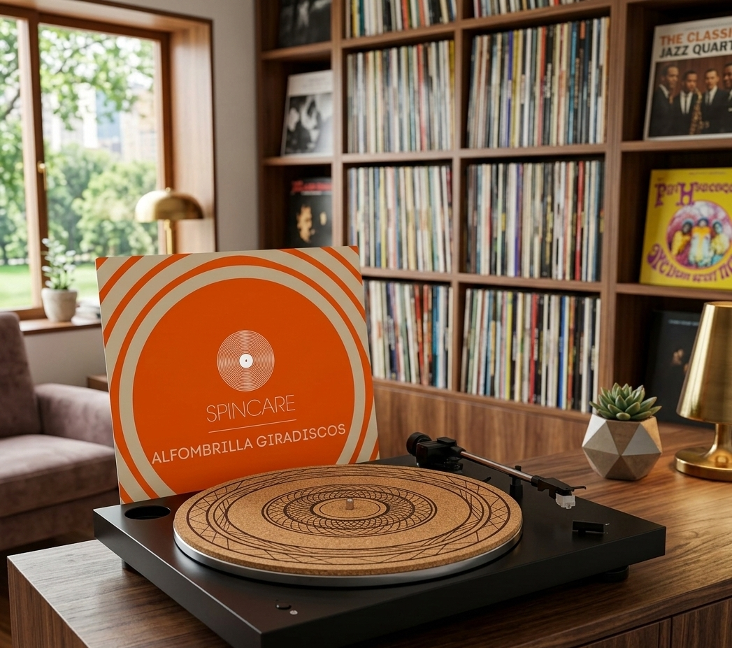 SPINCARE Alfombrilla antielectrostática para tocadiscos